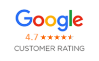 Google Customer Rating - 4.7 stars
